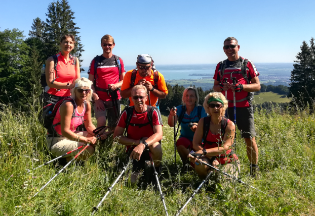 Bild Fitnessgruppe den Chiemsee im Blick 10.08.19