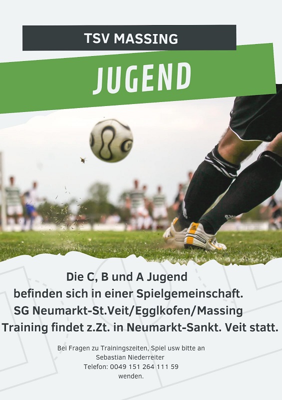 Jugendfußball Trainingszeiten 2023 24